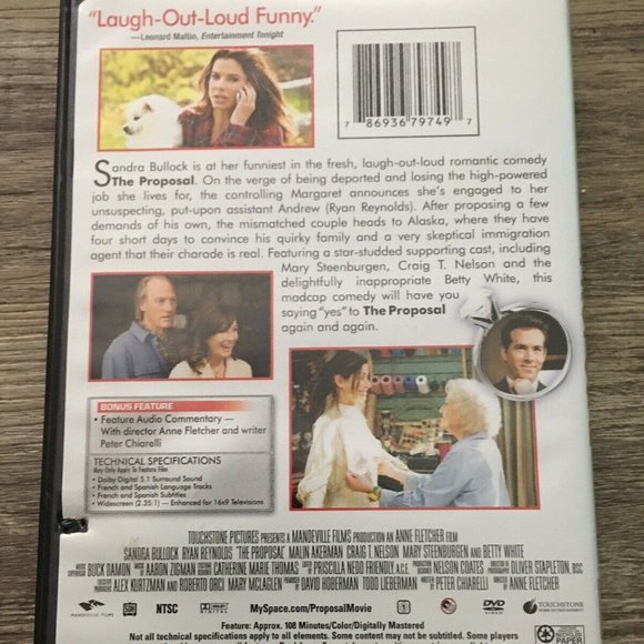 THE PROPOSAL- DVD MOVIE - Picture 2 of 2